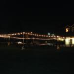 Newland Barn, Huntington Beach - perimeter bistro lighting on grass